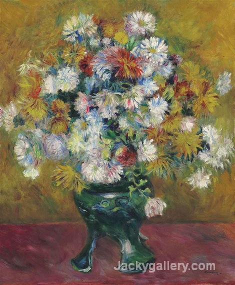 Chrysanthemes by Pierre Auguste Renoir paintings reproduction